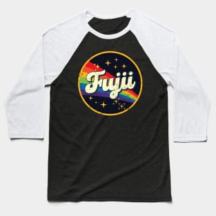 Fujii // Rainbow In Space Vintage Grunge-Style Baseball T-Shirt